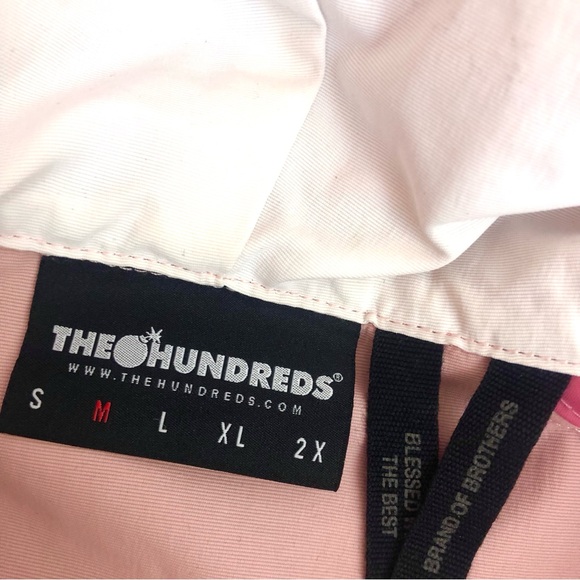 The Hundreds Dell 2 Anorak Jacket Windbreaker Nylon Pink Streetwear Size Medium - Picture 5 of 15